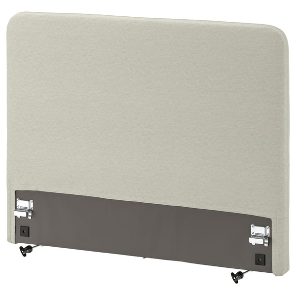 LJUSFJÄLLET Headboard, Knisa light beige, 120 cm