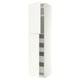 METOD / MAXIMERA Hi cab w 2 doors/4 drawers, white/Aspudden matt white, 60x60x240 cm