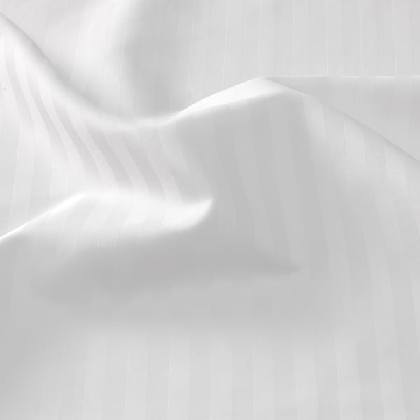 White fabric draped, smooth texture.