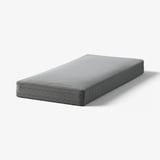 Grey RANDÅSEN recycled polyester foam mattress, rectangular, simple design.