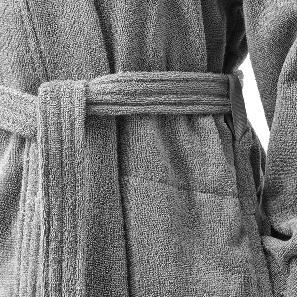 ROCKÅN Bath robe, grey, S/M