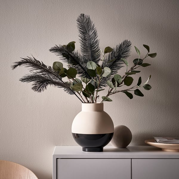 SMYCKA Artificial spray, in/outdoor/black, 65 cm
