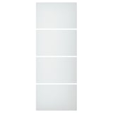 SVARTISDAL wardrobe door, frosted glass panel, rectangular, sleek design.