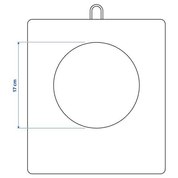 Illustration with measurements for the product: TILLREDA.
