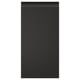 Black rectangular flat-panel door with sleek, modern black handle.