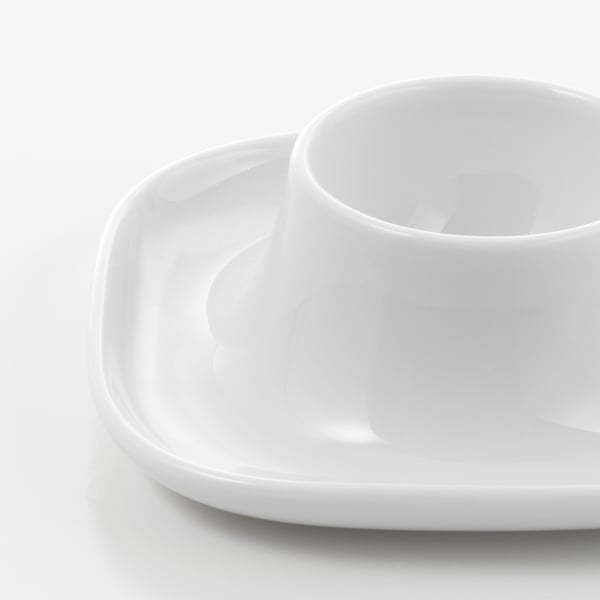 Colour: white. Material: porcelain. Display: clean, smooth, unblemished surface.