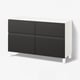 BESTÅ Storage combination w doors/drawers, white Hammarsmed/Stubbarp/anthracite, 120x42x74 cm