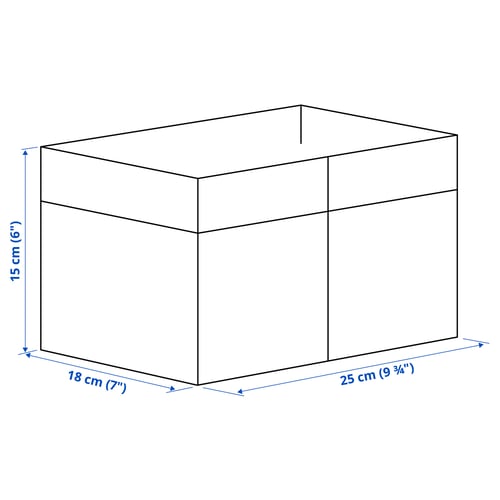 Illustration with measurements for the product: DRÖNA.
