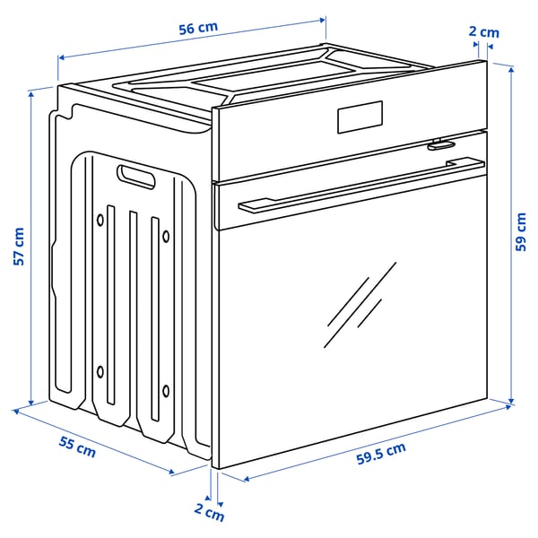 Illustration with measurements for the product: FRILLESBO.