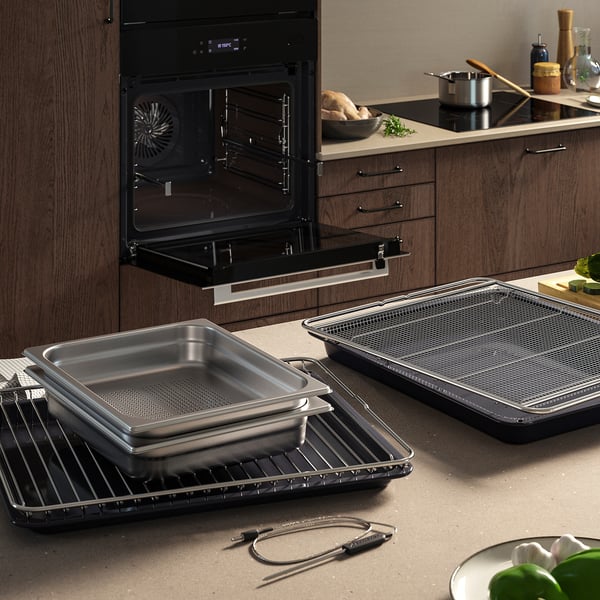 FRILLESBO True fan oven, full steam function air fry function/stainless steel colour IKEA 700