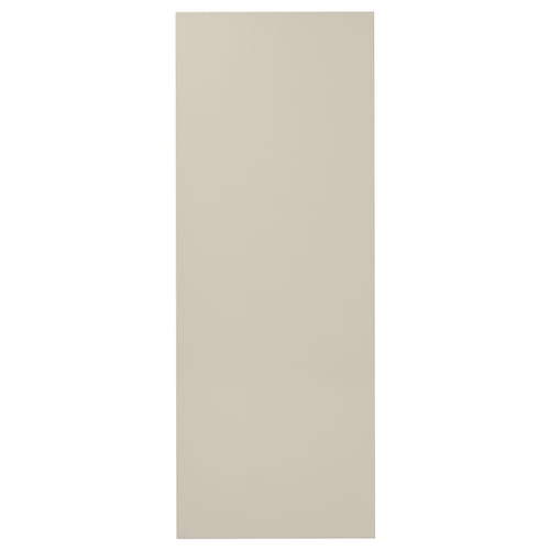 A HAVSTORP rectangle cover panel in beige colour. Its flat, made of acrylic paint and fibreboard, offering a smooth texture.