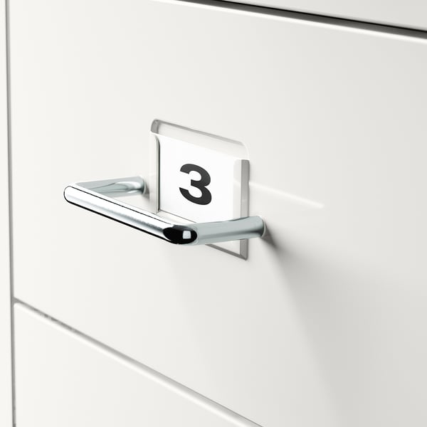 HELMER Drawer unit on castors, white, 28x65 cm