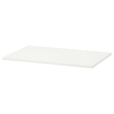 HJÄLPA white steel flat shelf, minimalist design, simple structure.