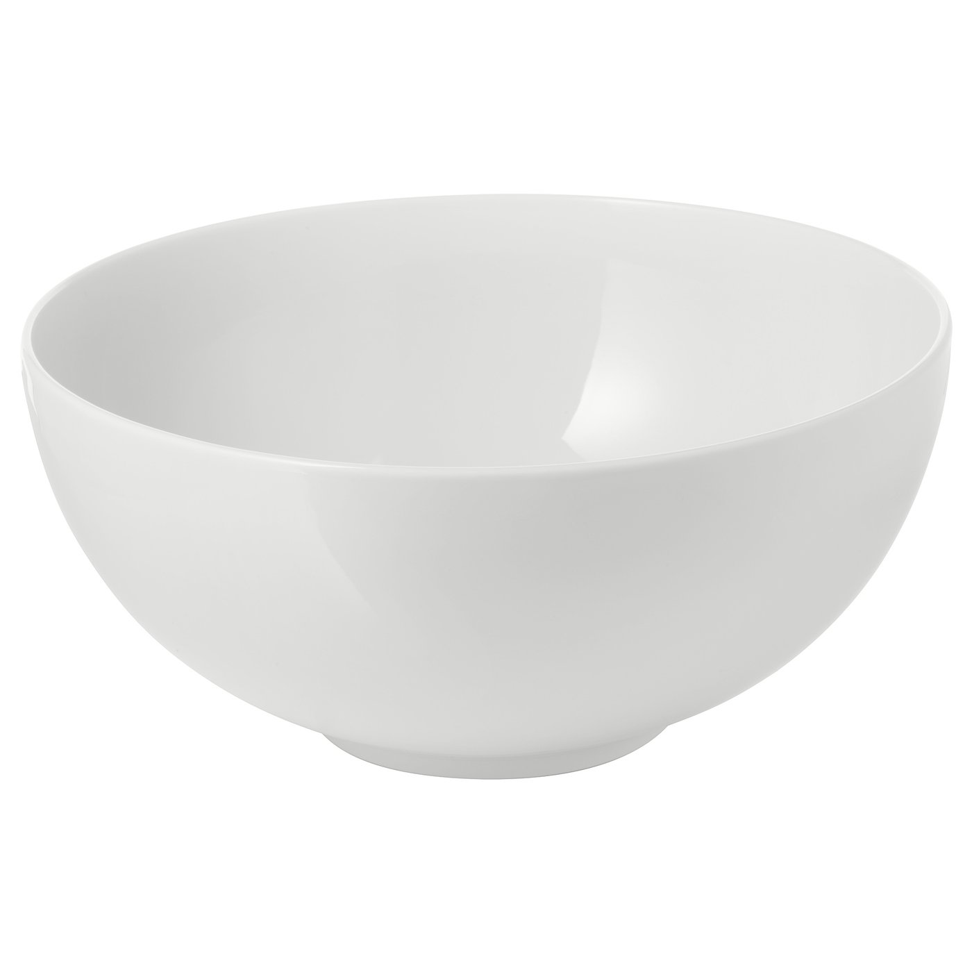 IKEA 365+ white ceramic bowl, round, simple design.