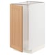 METOD kitchen cabinet in white & light oak. Single door, rectangular, modern design.