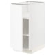 White modern cabinet from IKEAs METOD series, featuring sleek design and sturdy construction.
