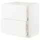 METOD kitchen unit, white, rectangular, modern design with smooth lines.