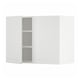 METOD white kitchen cabinet with two doors and shelves.