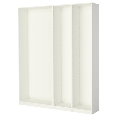 Empty ikea PAX wardrobe frame, minimalist design