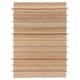RAKLEV rug: natural jute base, colourful wool stripes. Rectangle with tassels.