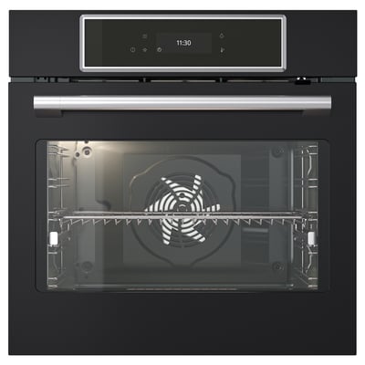 STENABY True fan oven, air fry function pyrolytic/black IKEA 700
