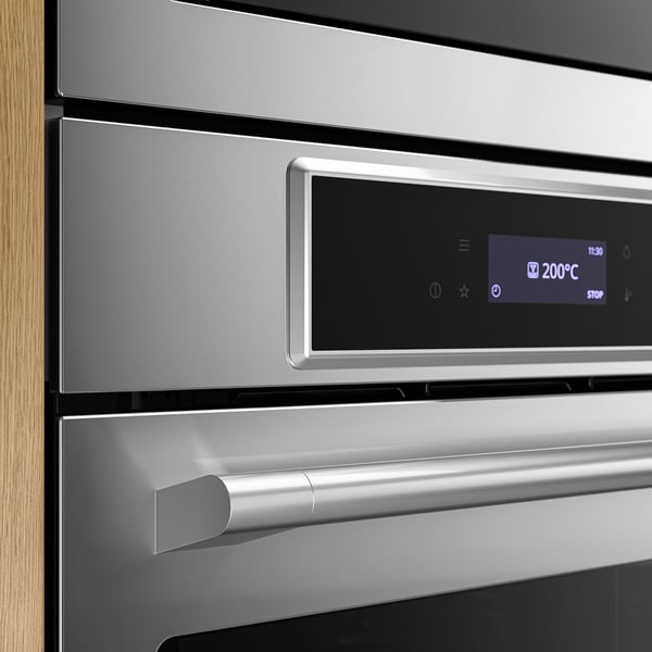 STENABY True fan oven, air fry function pyrolytic/stainless steel colour IKEA 700