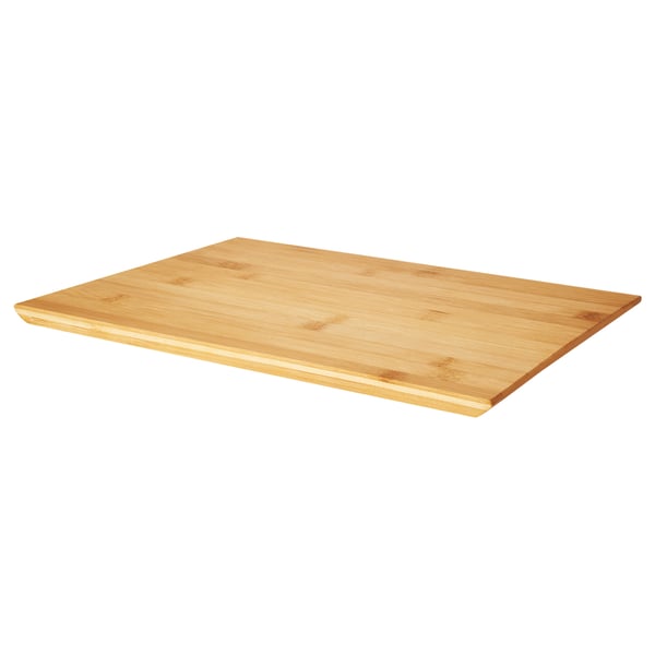 SYNSÄTT bamboo chopping board - natural, rectangular, smooth surface.