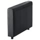 Black VIMLE sofa section, modern design, dark grey fabric, rectangular shape.