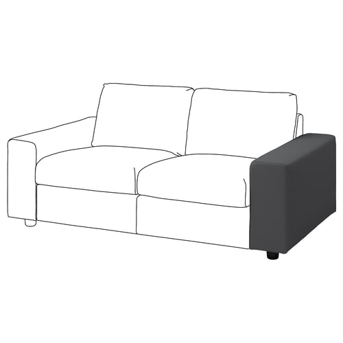 VIMLE sofa; white & grey; modern; two-tone; simple design.