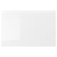VOXTORP white gloss drawer, sleek modern design, integrated handles, fiberboard and melamine foil, easy care.
