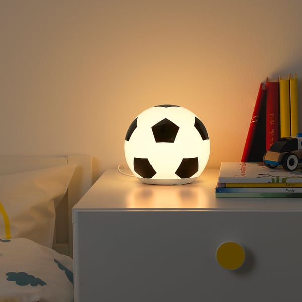 ÄNGARNA مصباح طاولة LED, نقش كرة قدم