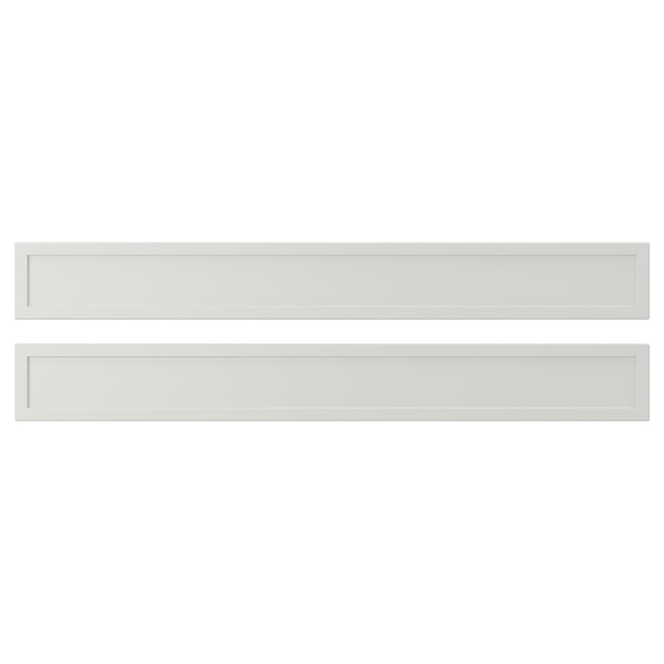 ASPUDDEN واجهة دُرج, رمادي فاتح, 80x10 سم