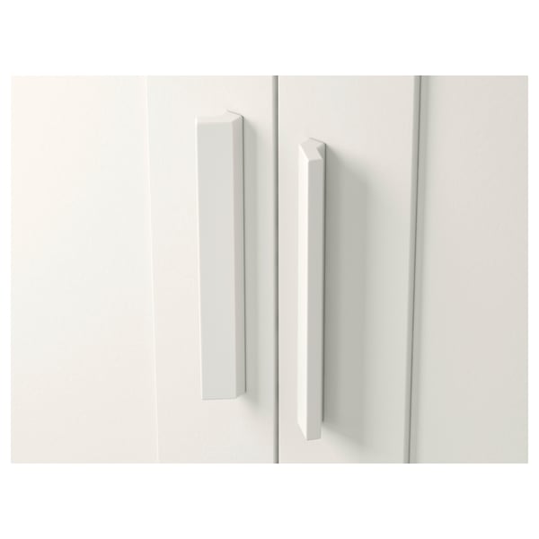 BRIMNES دولاب ملابس مع بابين, أبيض, 78x50x190 سم