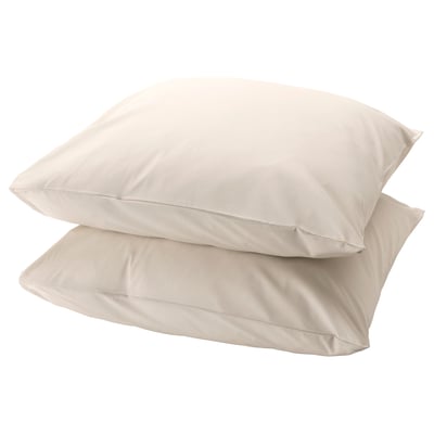 DVALA غطاء مخدة, بيج, ‎65x65 سم‏