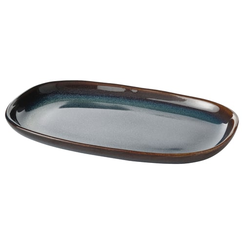GLADELIG صحن, أزرق, 20x13 سم