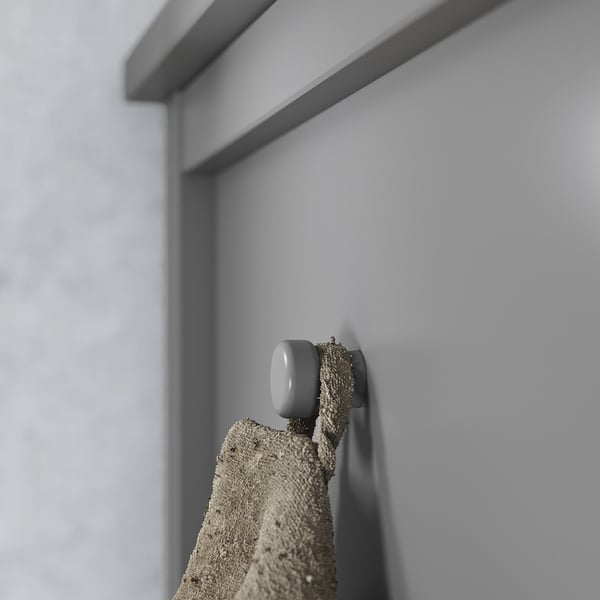 GULLABERG دولاب ملابس, رمادي, 128x64x201 سم