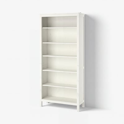 HEMNES مكتبة, أبيض, ‎90x197 سم‏