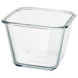 IKEA 365+ حافظة طعام, مربّع/زجاج, 1.2 ل