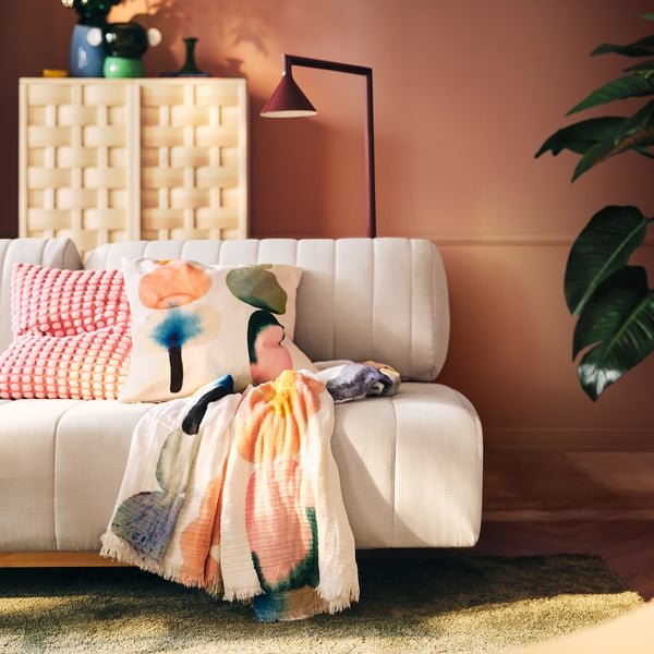 IKEA PS 2026 غطاء, أبيض/عدة ألوان, 150x200 سم