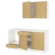 KNOXHULT مطبخ, شكل السنديان, ‎180x61x220 سم‏