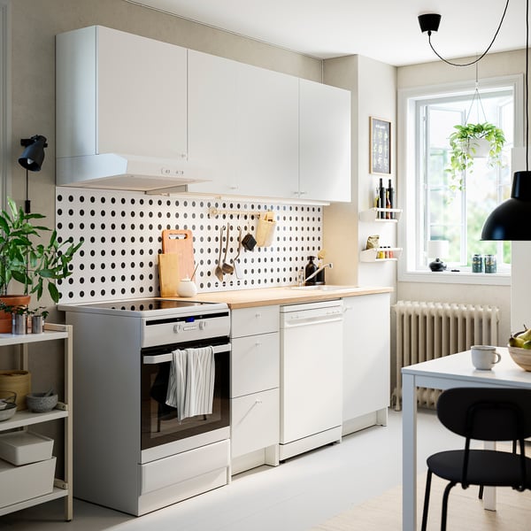 KNOXHULT مطبخ, أبيض, 220x61x220 سم