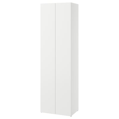 LASTARE هيكل مع أبواب, أبيض, ‎60x42x200 سم‏
