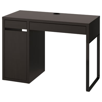 MICKE مكتب, أسود-بني, 105x50 سم