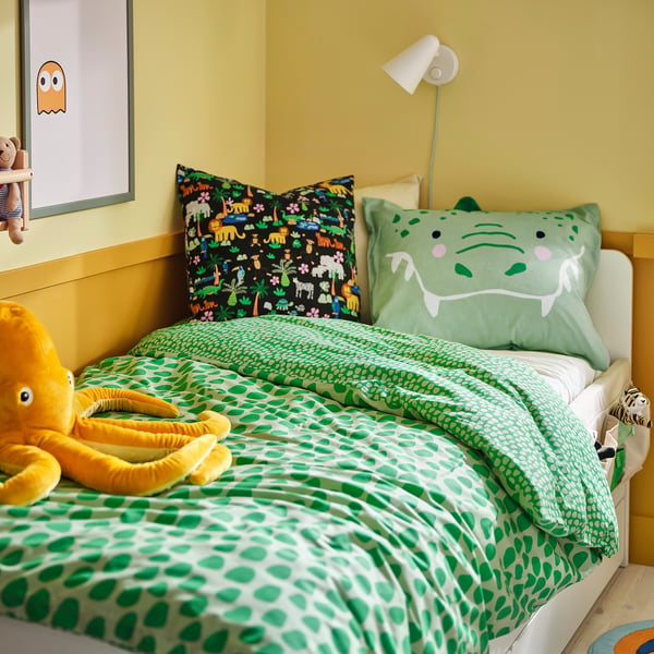 NATTHÄGER غطاء وسادة, عدة ألوان/غابة, 50x50 سم