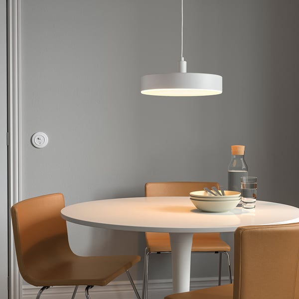 NYMÅNE مصباح معلق LED, أبيض, 38 سم