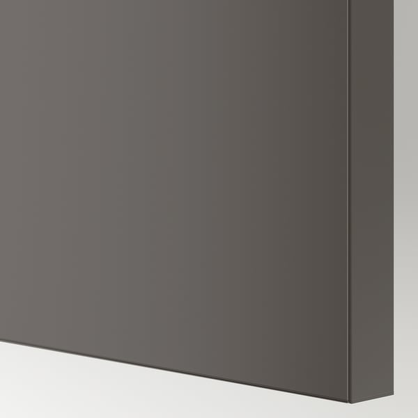 PAX / HASVIK دولاب ملابس, رمادي غامق/رمادي غامق, 200x66x236 سم