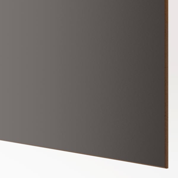 PAX / MEHAMN دولاب ملابس, رمادي غامق/ثنائي الجانب. رمادي غامق, 200x66x236 سم