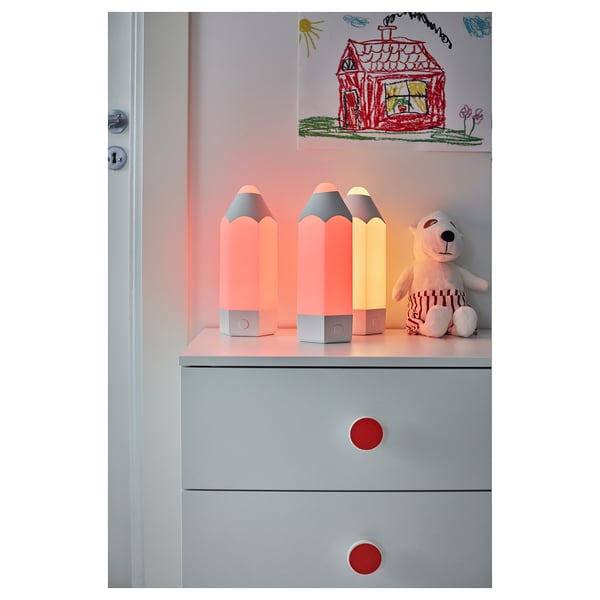 PELARBOJ مصباح طاولة LED, عدة ألوان