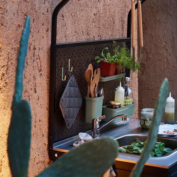 RINNIG حامل قدر, رمادي, 21x21 سم