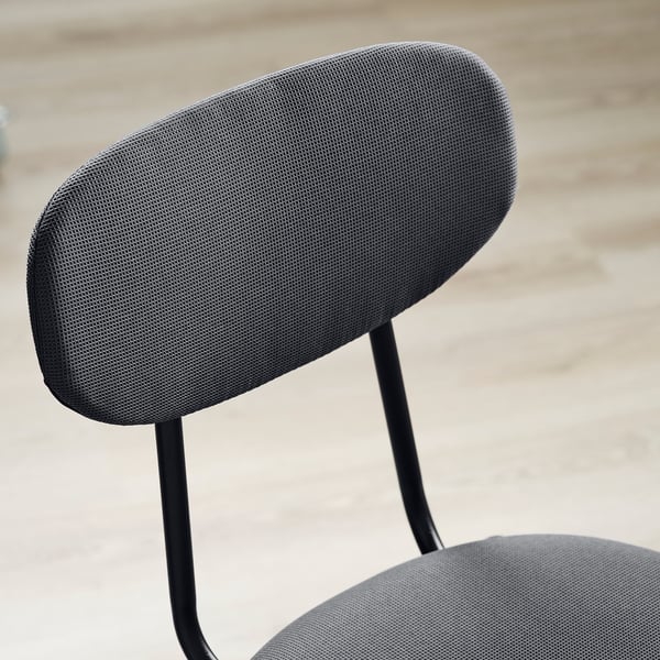 SANDSBERG طاولة وكرسيان, أسود أسود/Remmarn فحمي فحمي, 67x67 سم